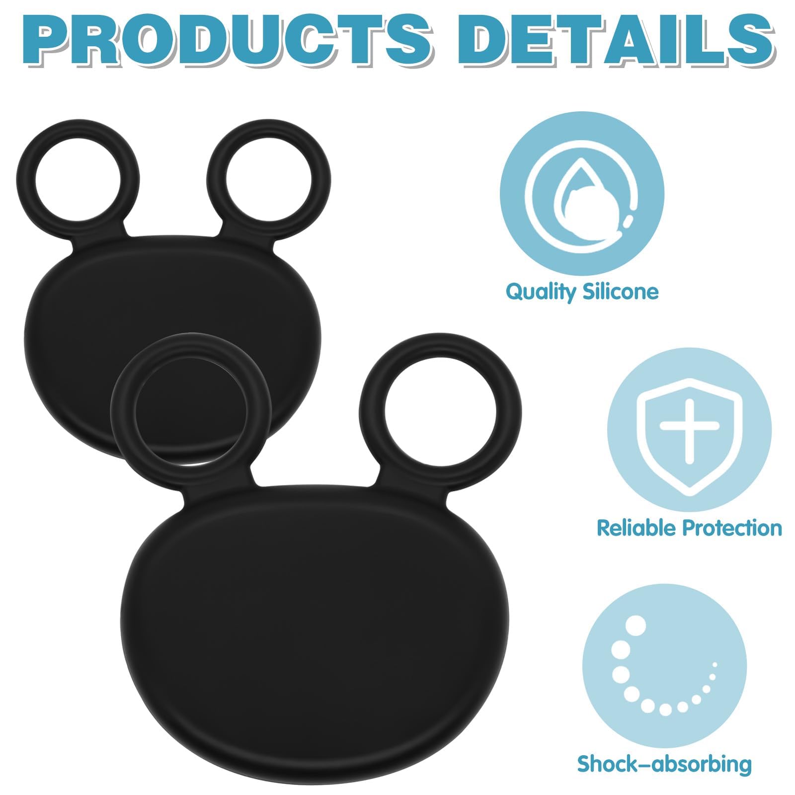 Protectores de Palma de Silicona para Absorción de Impactos, Accesorio de Entrenamiento para Béisbol y Sóftbol (2 Tamaños)