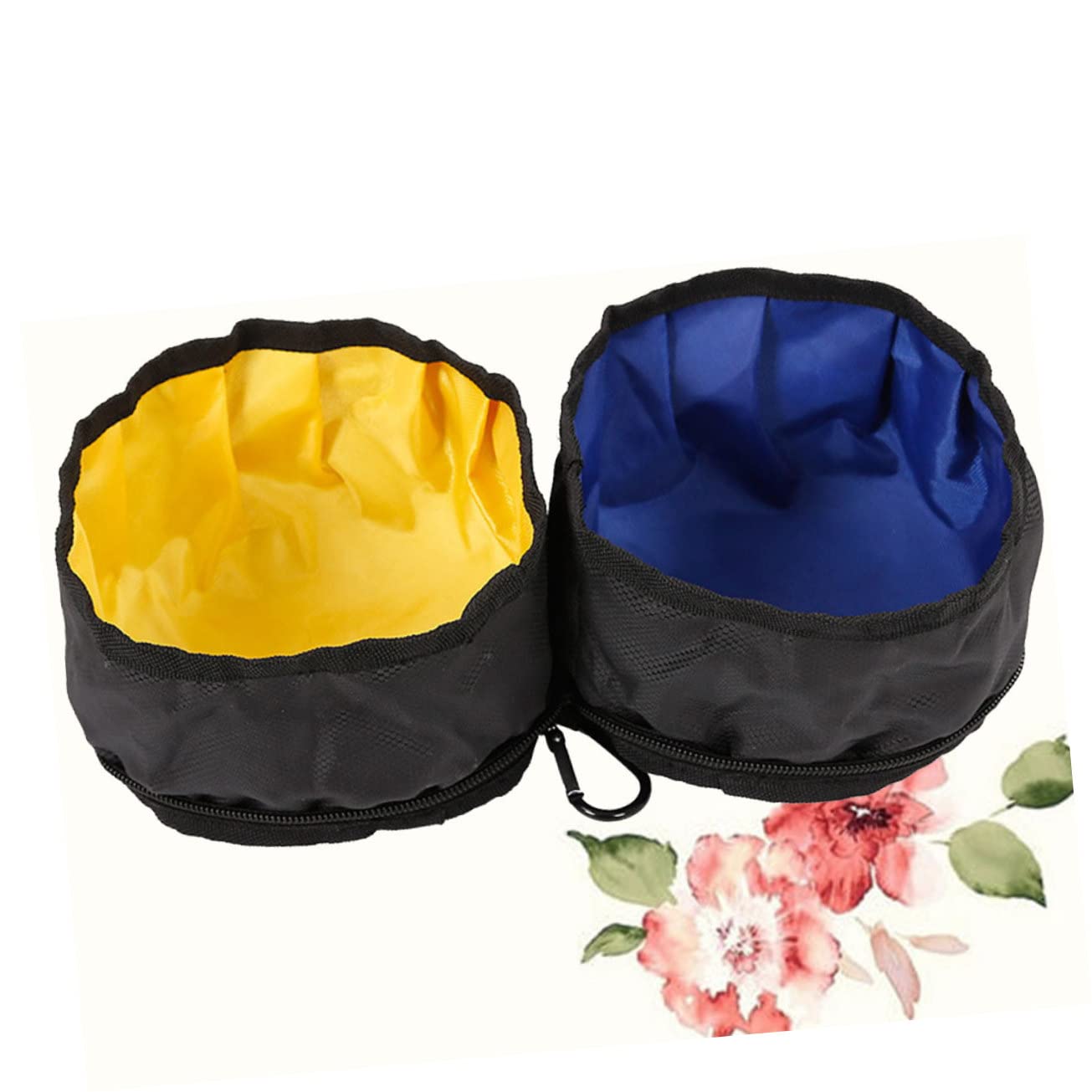 Didiseaon Ensemble De 3 Gamelles Portables pour Animaux De Compagnie avec Mousqueton pour Activités De Plein Air