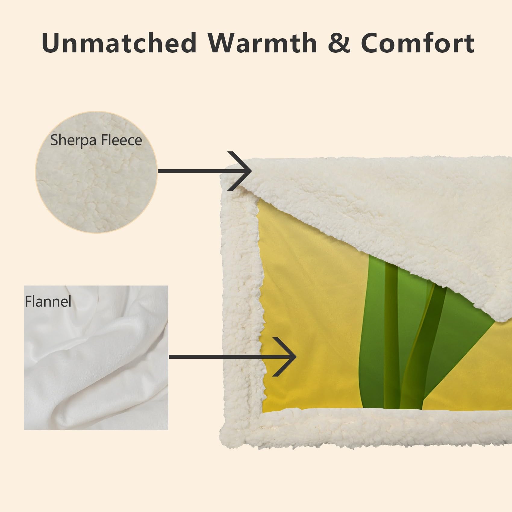 Rosa Tulpe Fleecedecke 130x150 cm – Extra dick & kuschelweich, Yellow Flauschige Decke für Einzelbett, Sofa & Wohnzimmer, Überwurf