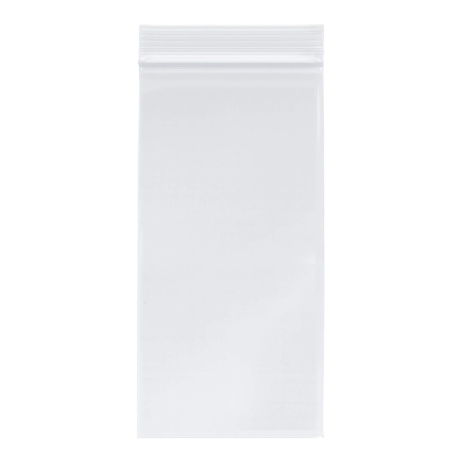 Plymor Heavy Duty Plastic Reclosable Zipper Bags, 4 Mil, 4" x 8" (Pack of 200)