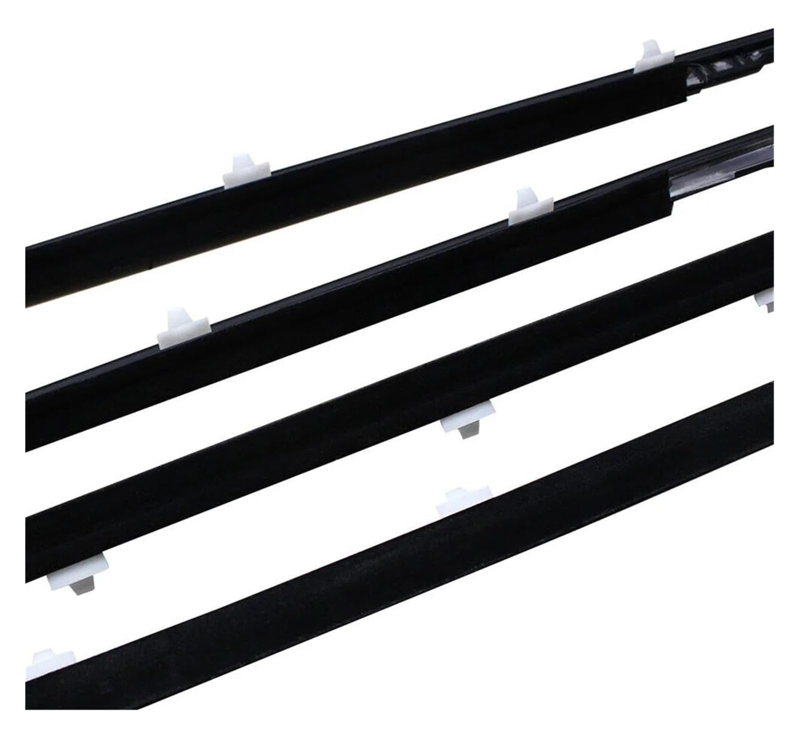 Automotive Window & Door Seals 4PCS Outer Rubber Weatherstrip Moulding Trim
