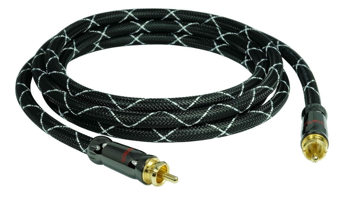 7,5m Premium Subwoofer-Kabel | 4-fach geschirmt | mono Cinch Kabel | HQNL-7.5