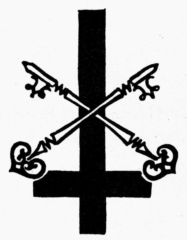 Saint Peter. /Ninverted Cross And Keys, Symbol Of Saint