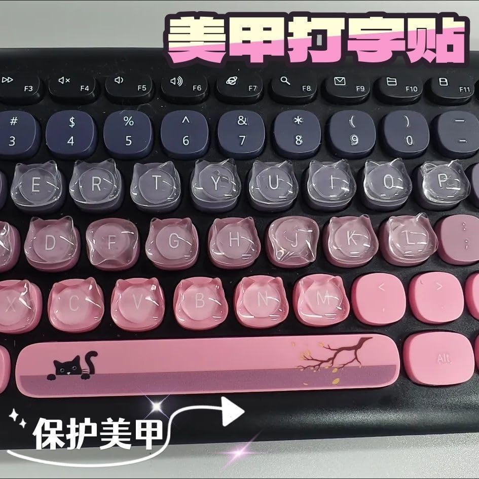 Cat Keycap, Kit de teclas gato para teclado, 30 piezas miniatura 3