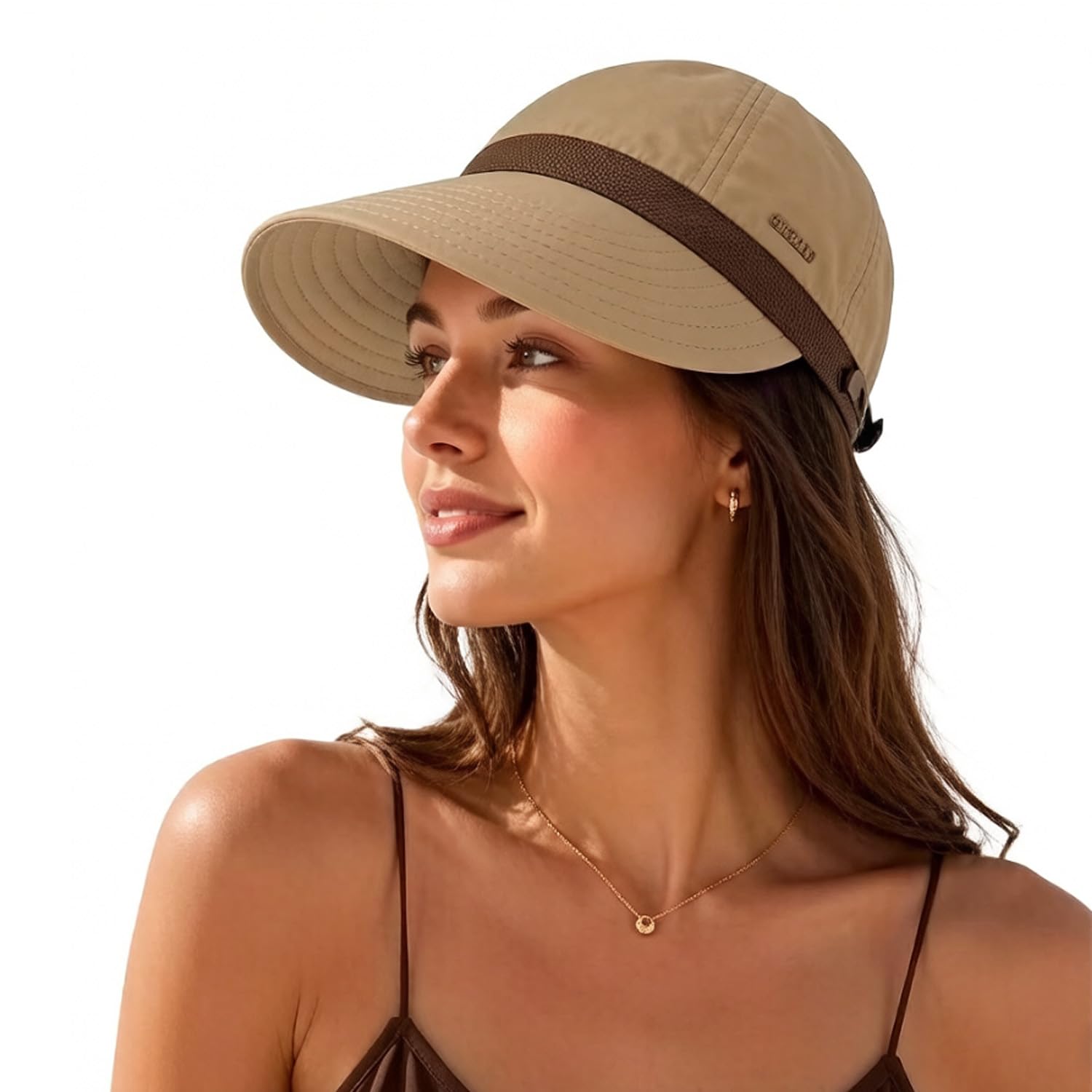 Summer Caps for Women Wide Brim Sun Hat Sun Visor Cap for Women Lightweight Packable UV Protection Ladies Hat for Travel Beach Hiking Golfing Outdoor Activities-image-43