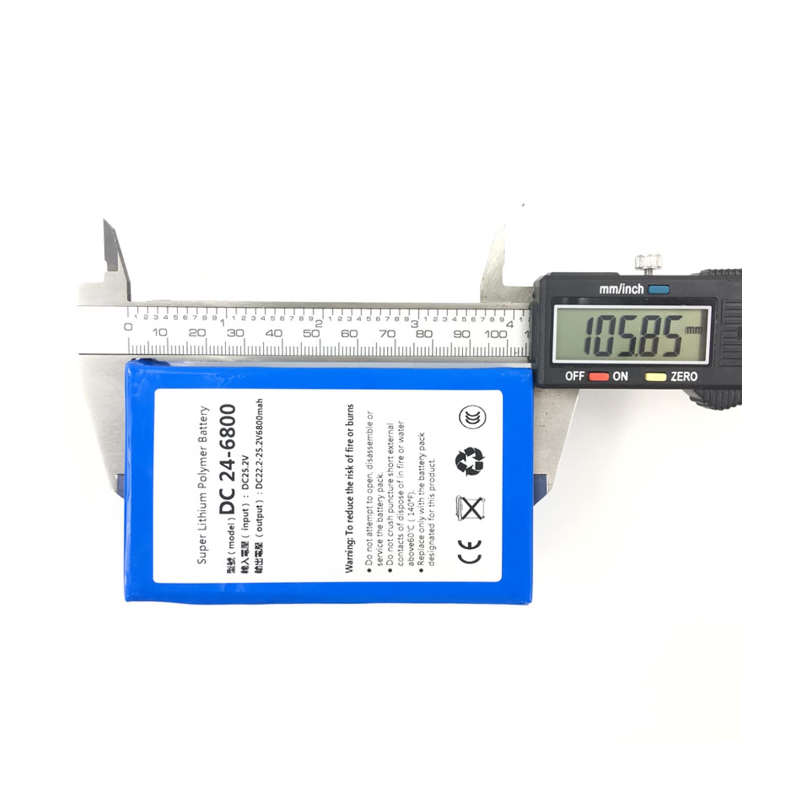 Paquete Batería Polímero Iones Litio 24V 6800mAh Batería Litio Recargable Portátil con Cargador Apto para Tiras LED Suministros De Energía De Emergencia Herramientas Eléctricas
