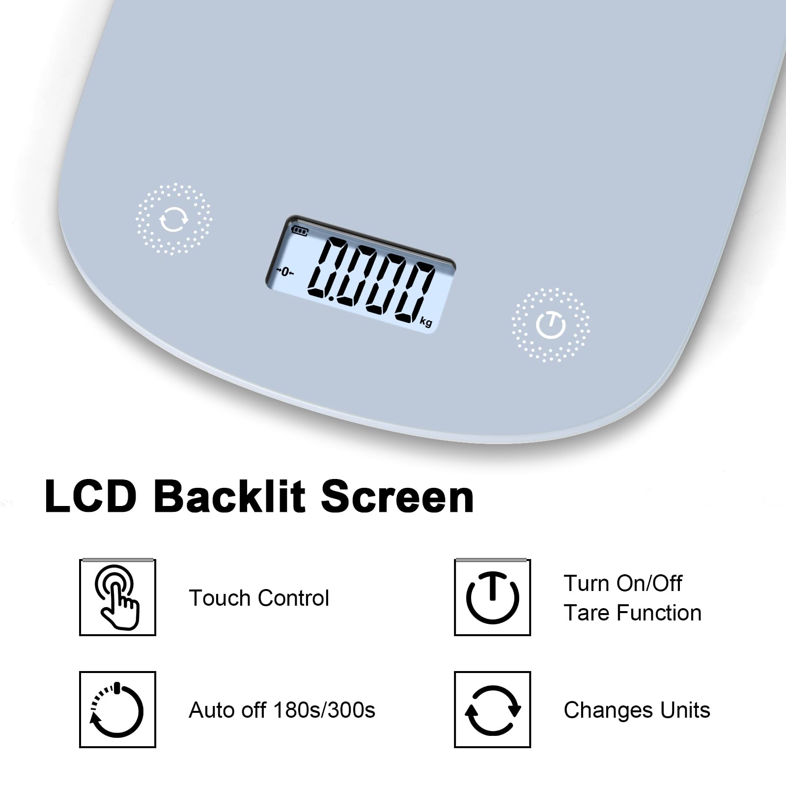 Báscula digital de alimentos, báscula digital de cocina de 11 libras, báscula de carne de alta precisión de 0.04 oz, 6 unidades, báscula de cocina con gancho, báscula de peso de cocina ultra 5