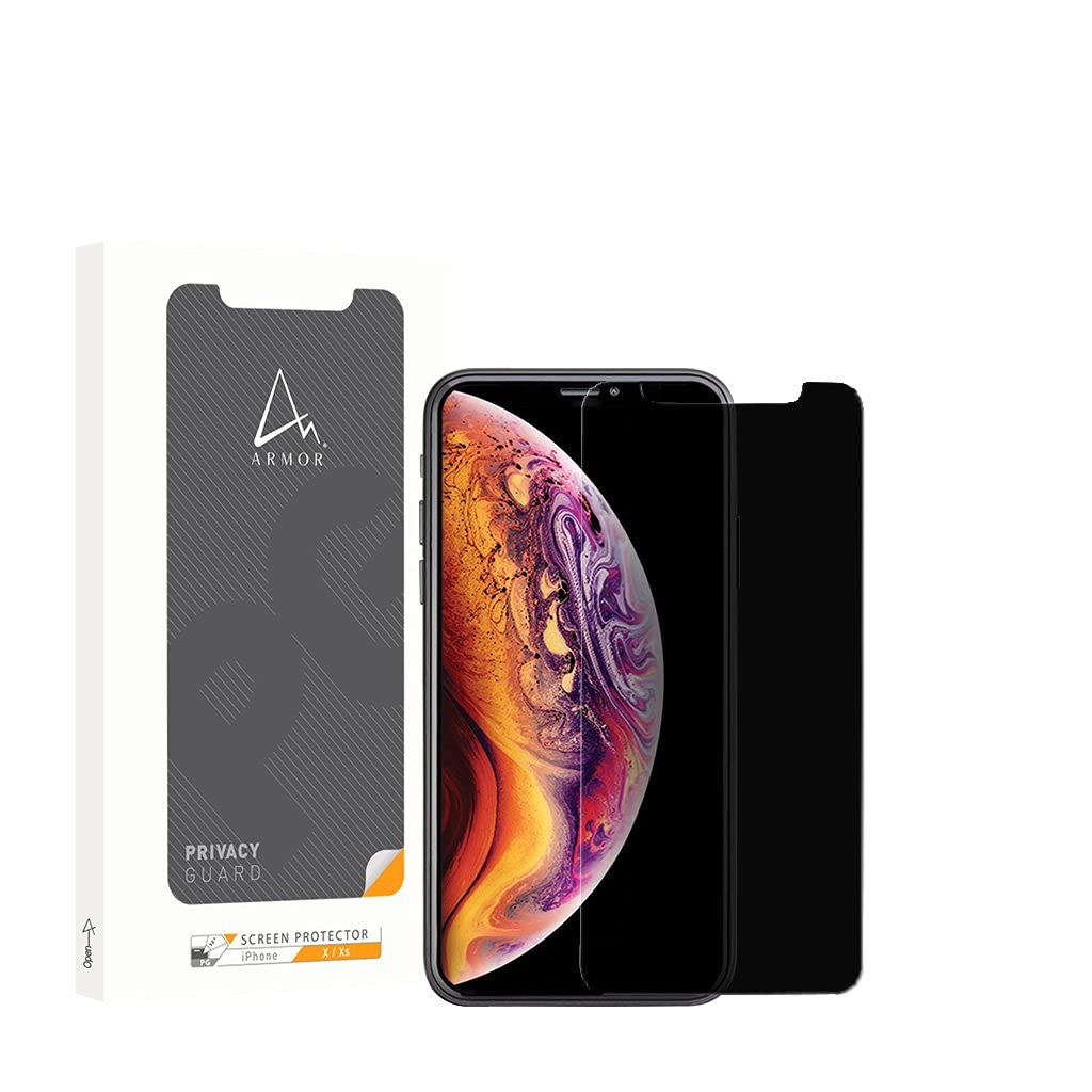 ARMOR Flexible Glass Screen Protector for iPhone 11 Pro Max/XS Max, Privacy Guard with Anti-Glare