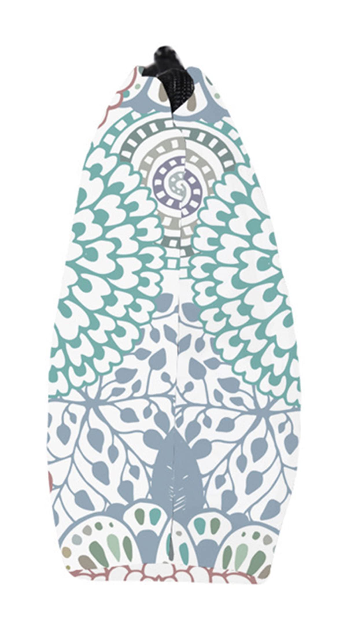 FAVORTALK Toiletry Bags for Women Portable Travel Cosmetic Bag for Women Beauty Zipper Makeup Organiser Bag with Beautiful Flowers Datura Pattern Washable Waterproof Makeup Bag B1087 - 4