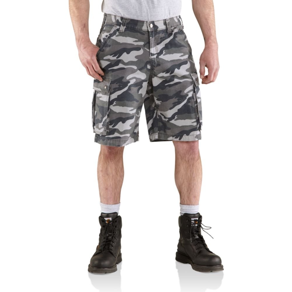 Carhartt Rugged Cargo Camo Shorts Men (Pack of 1), Camouflage grey., W32 :  Amazon.com.be: Fashion