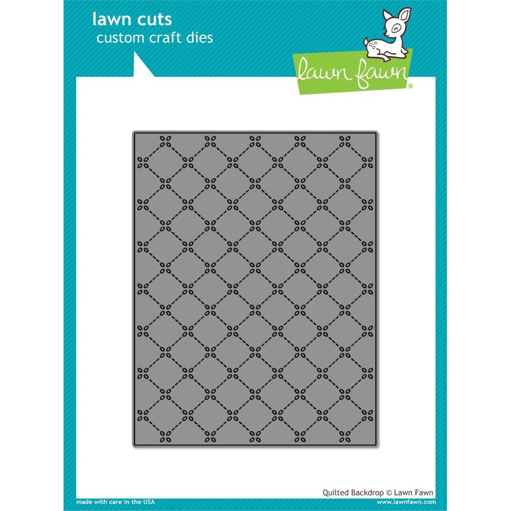 LAWN FAWN Lawn Cuts Custom Craft Die-Quilted Backdrop, Grey