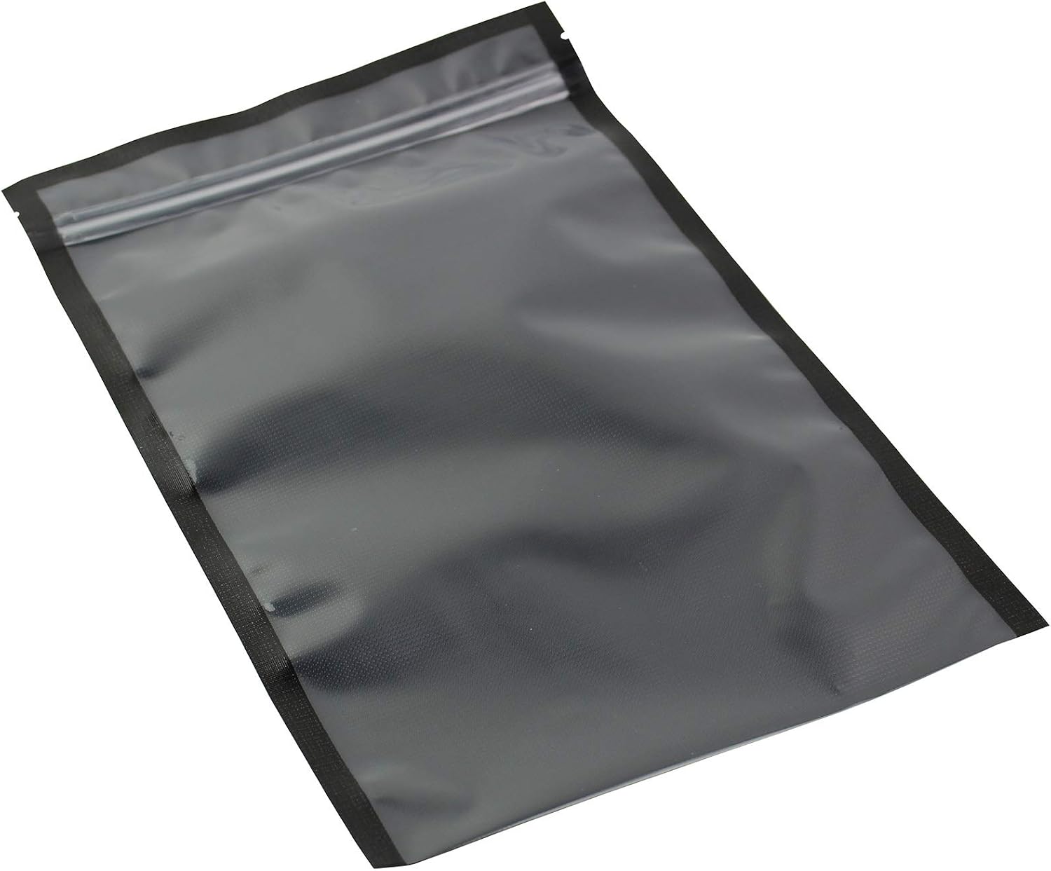 Vac N' Seal 50pc Count 6" X 10" Black and Clear Food Sealer Freezer Bags for Storing Fish, Vegetables, Meat, Grains, Fruit, Nuts, and Cereal, Great Choice for Sous Vide Cooking