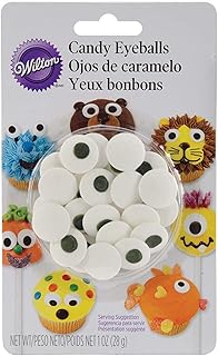 Wilton Candy Eyeballs, Great for Children’s Birthday Cakes, and Cupcakes, Make that Dessert or Treat Look Back with Candy ...