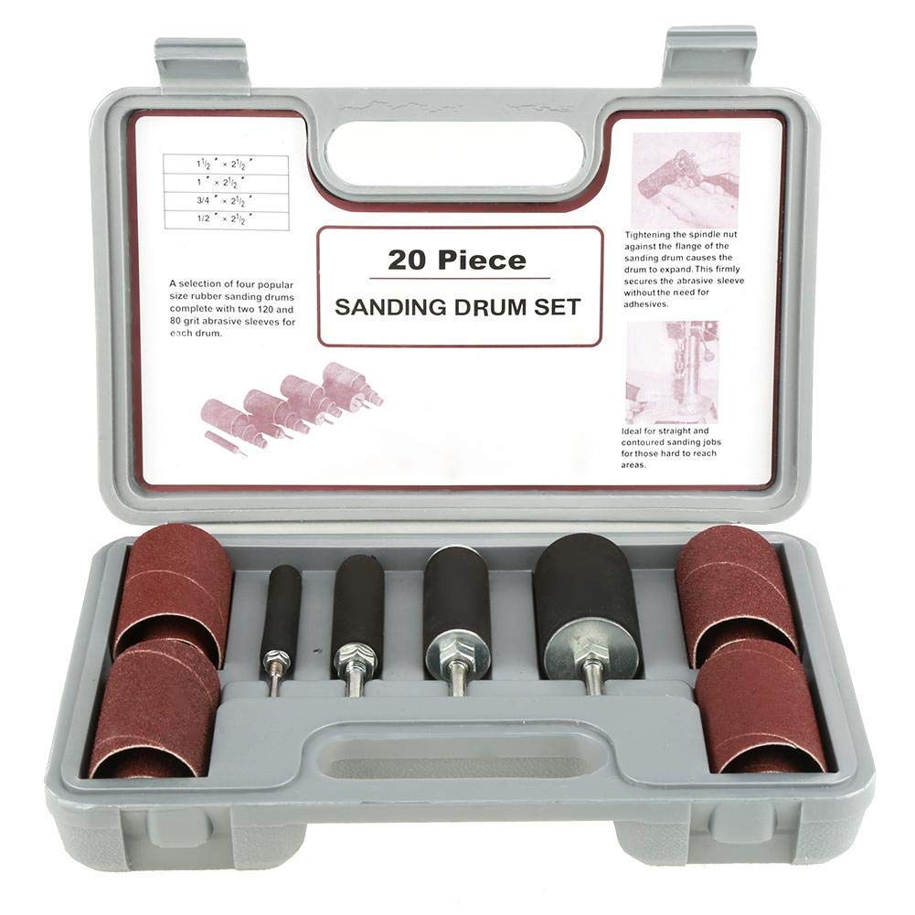 Buy Sanding Drum Set, 20pcs Drum Sanding Kit, Rubber Sanding Drum Set