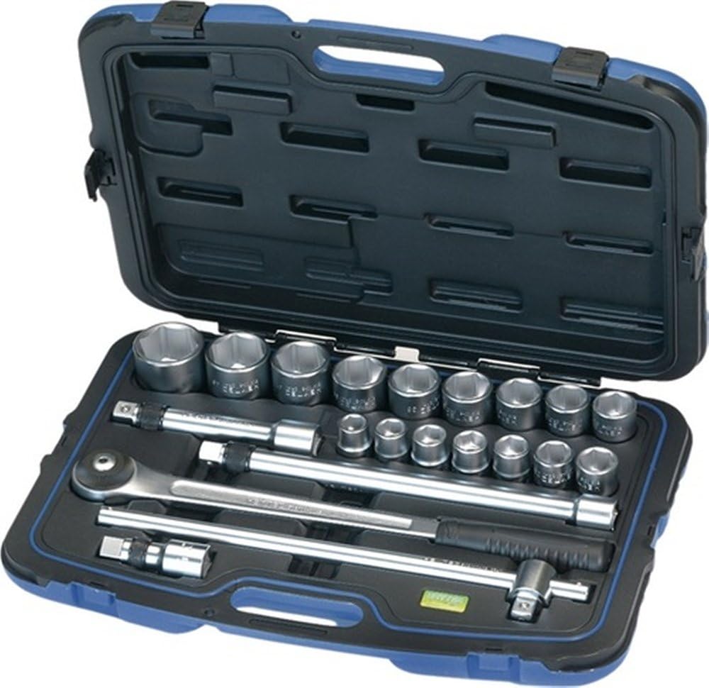 Heytec Heyco Heyco/Heytec 50810131080 Socket Spanner Set 3/4 Inch Drive In Plastic Case / 21-Piece Chrome Vanadium