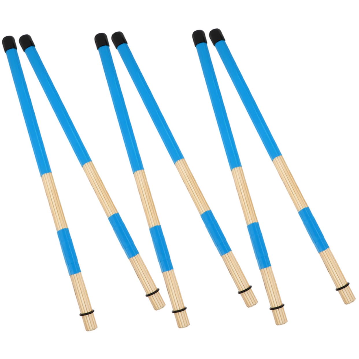 ERINGOGO Musical Instrument Accessories 3 Pair Drum Brush Set Smooth Surface for Jazz Drums