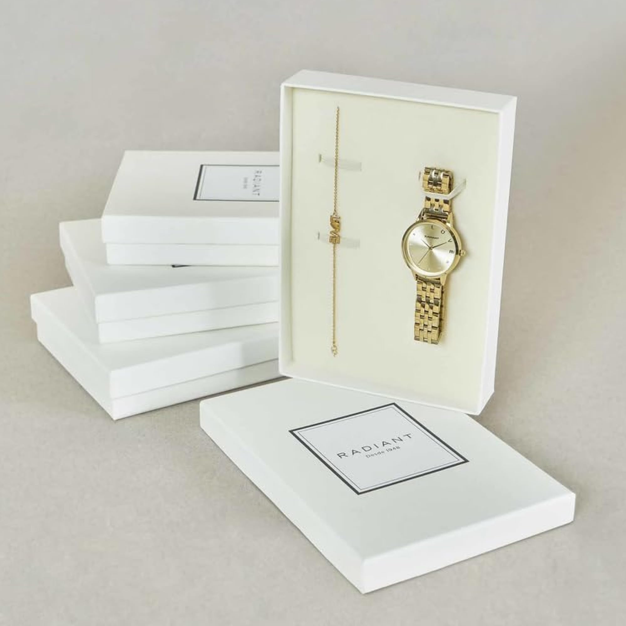 Correas para Relojes Modelo Sri Lanka 33,5MM Gold DIAL IPG Bracelet. Marca Radiant
