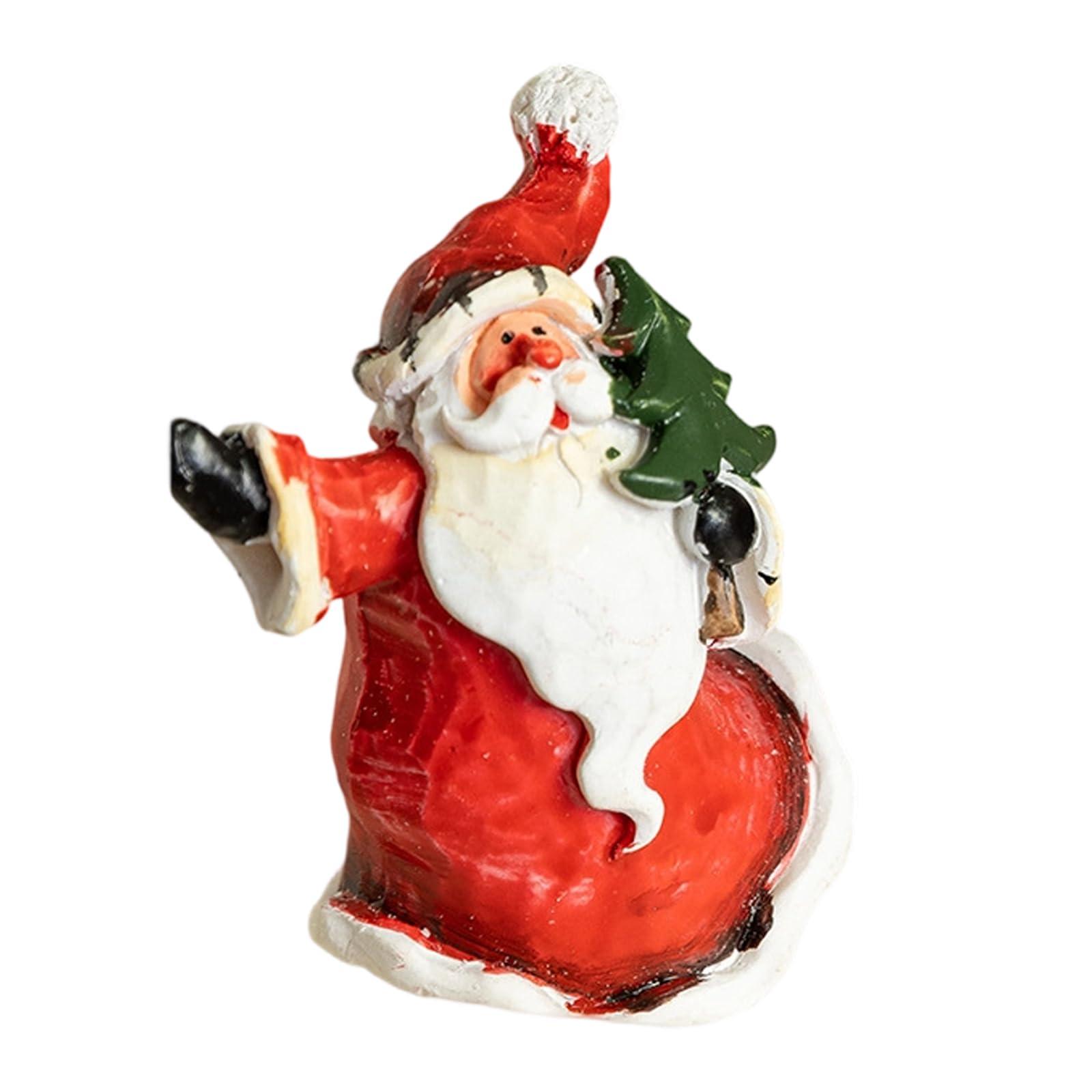 Xjdzineq 1 Resin Santa Statue Christmas Figurine Holiday Table Centerpiece Decor for Home Party Resin Santa Clauses Figurine