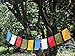 Handmade Large Cotton Medicine Buddha Prayer Flags in Tibetan with English Translation (9x12)