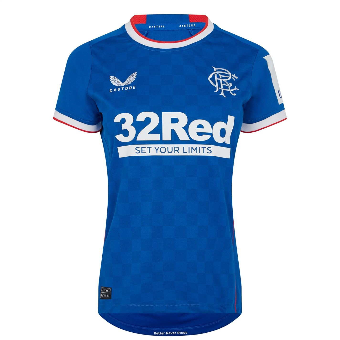Castore Women's Blue Rangers Home Shirt 2022 2023 L