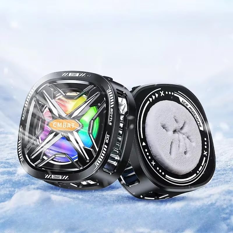 Image of BKN Fast Ultra Cooling Mobile AC Fan Magnetic Radiator | Mobile Cooler USB Powered Fan Cooling Radiator Game Cooler -3 degree for Mobile Phone Gaming, Live Streaming (FS05 fan)
