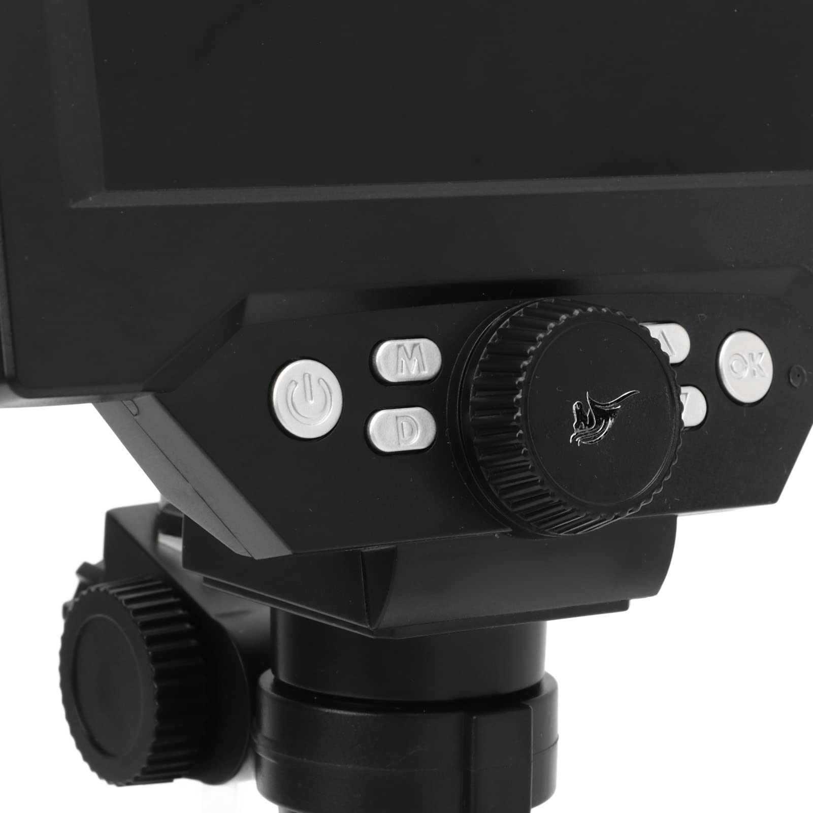 Aramox Digitales Mikroskop, ABS-USB-Münzmikroskop mit 5,5-Zoll-LCD-Display, 10 MP, 1080P, 1000-fachem Zoom, 8 LED-Leuchten, Verstellbarer Ständer für Studenten der Münzlötprüfung