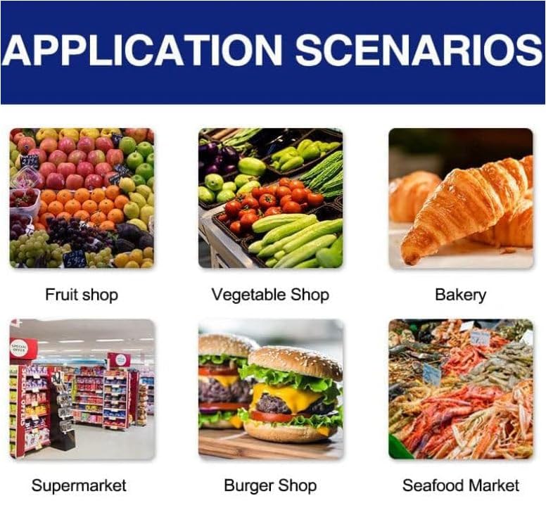 Báscula Digital Comercial con Impresora y Pantalla LCD miniatura 7