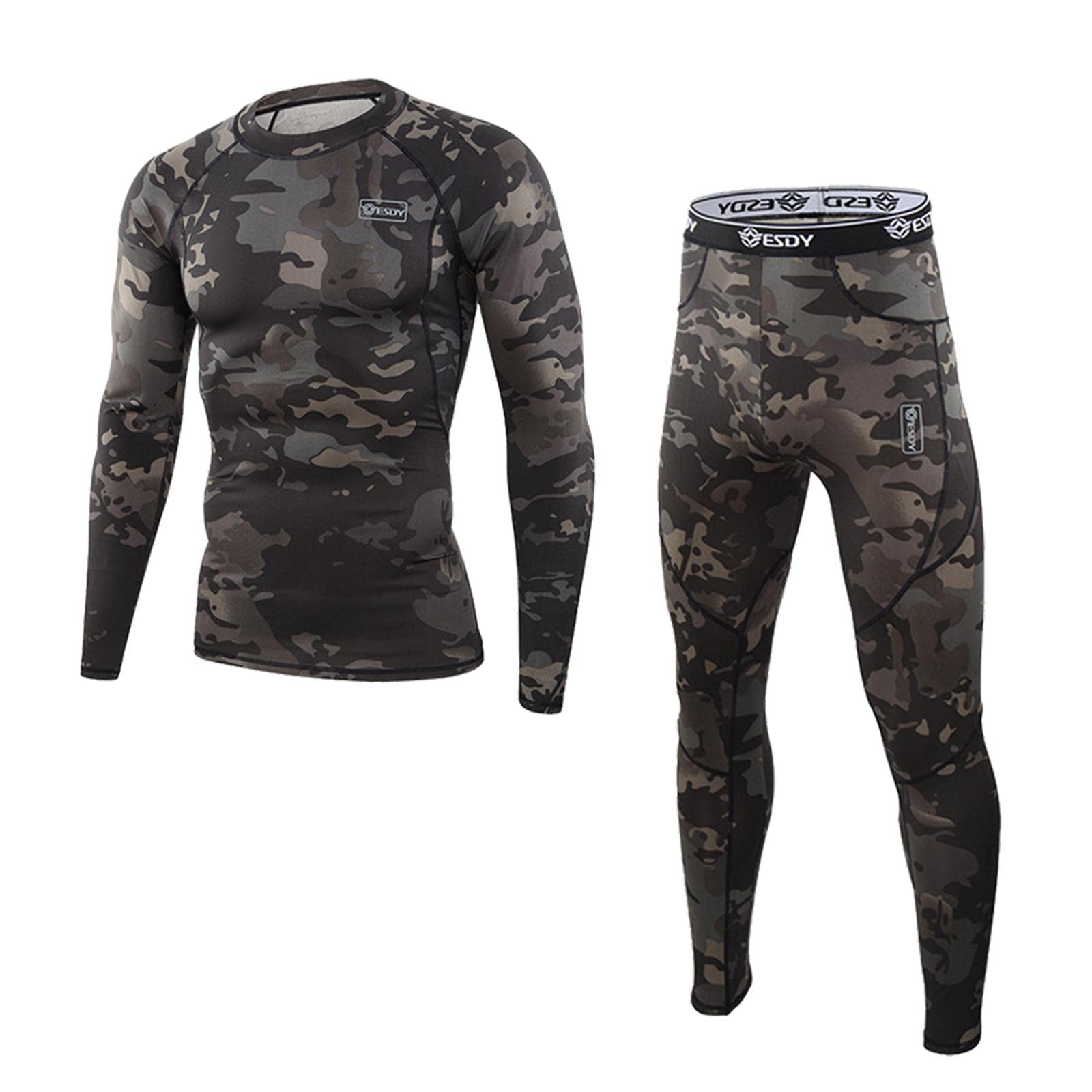 merishopp Thermal Underwear Set Top & Bottom Clothing Long Johns for Men Women L|Clothing Shoes & Accessories | Mens Clothing | Underwear|1 Set Underwear As Per Image-picture-35
