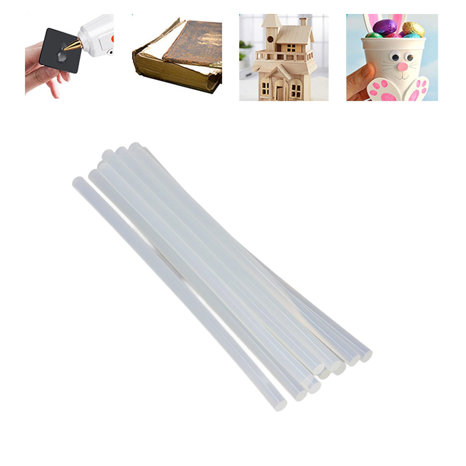 34 szt. kleju topliwego w sztyfcie o wysokiej lepkości EVA przezroczysty pasek 11x300mm zestaw do sprzętu zabawkowego