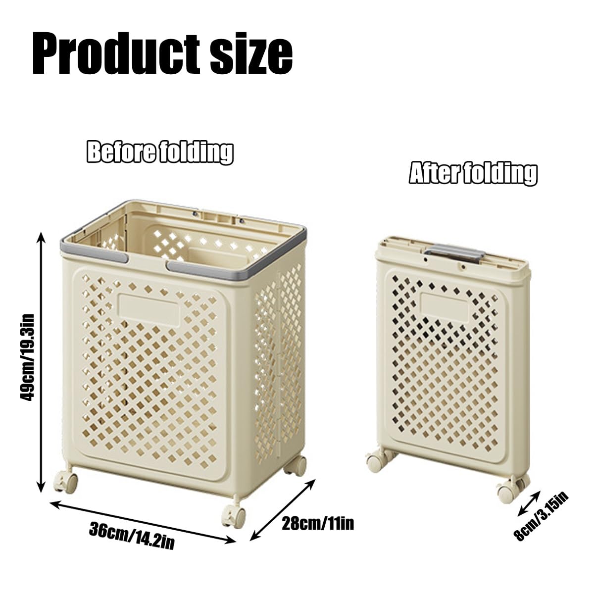 Panier à linge pliable avec roulettes Panier à linge sur pied en plastique Organisateur de linge roulant Bac de rangement Panier de rangement de linge sale for buanderie Chambre à coucher Dortoir(Whit Panier à linge pliable avec roulettes Panier à linge sur pied en plastique Organisateur de linge roulant Bac de rangement Panier de rangement de linge sale for buanderie Chambre à coucher Dortoir(Whit