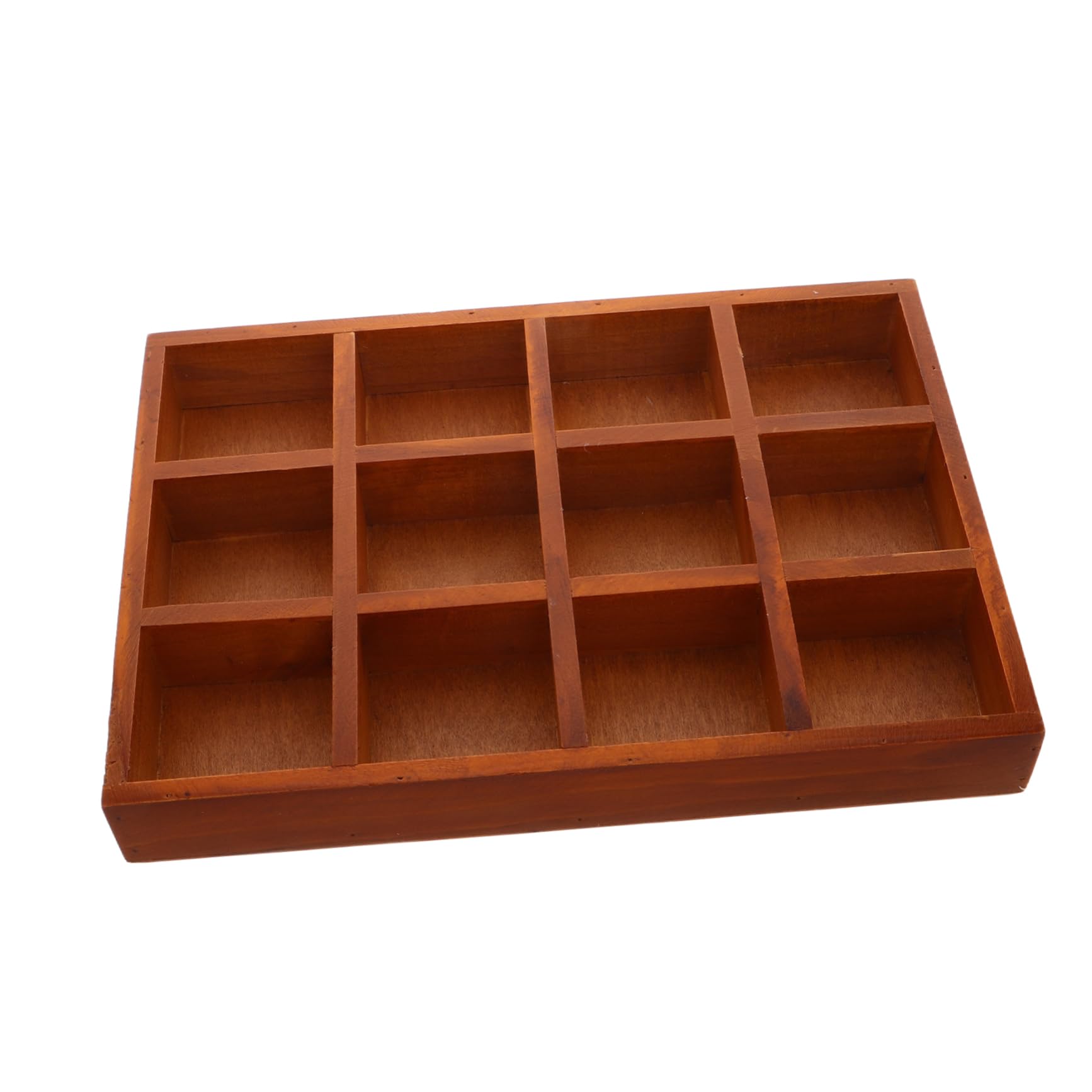 Boîte de rangement en bois Alipis et organiseur de bureau vintage