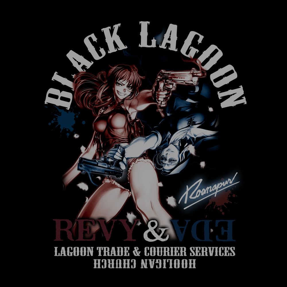 新品　コスパ　サイズXL レヴィ＆エダ　Tシャツ　BLACK LAGOON レヴィ＆エダ Tシャツ [ブラック・ラグーン] | キャラクター公式