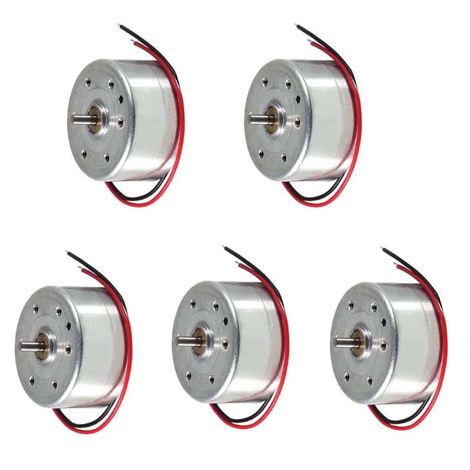 RUNCCI-YUN 5 Set kit motori dc,1.5V-3V-4.5V-6V-9V Mini Motori6500 RPM Per Esperimento DIY Fisica Educativa Fai Da Te