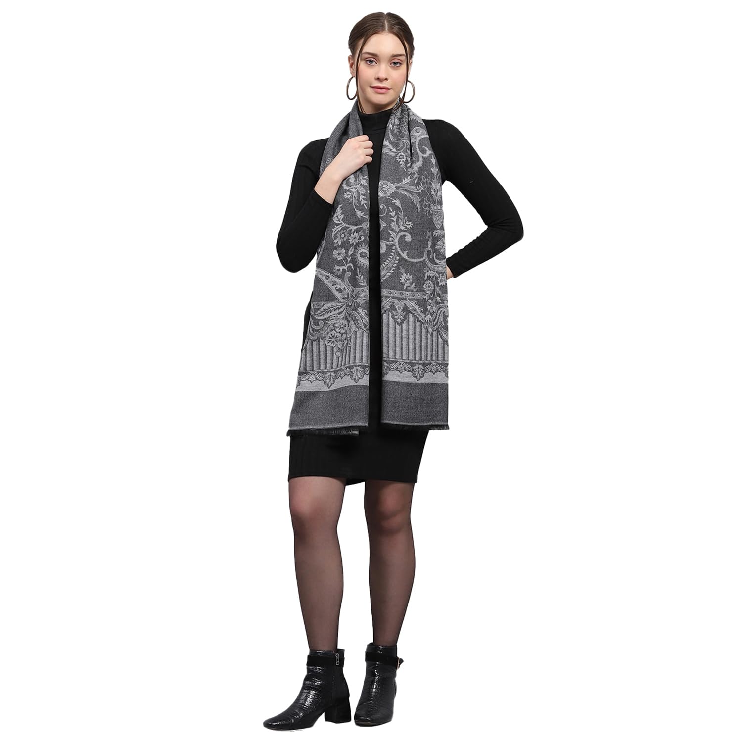 monte carlo Womens Self design Stole (224STL4237)-picture-35