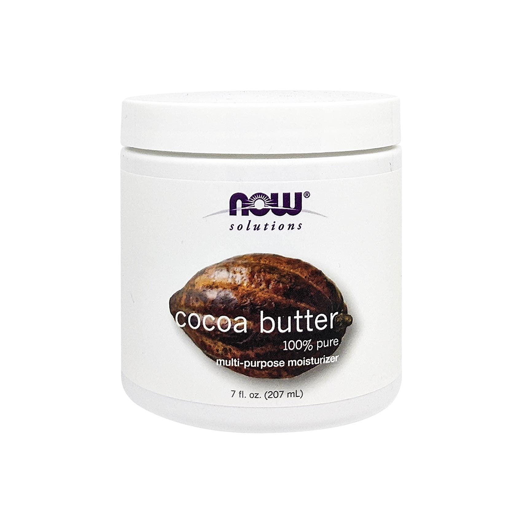 NOWSolutions Cocoa Butter, Pure 7 Fl. Oz., Clear