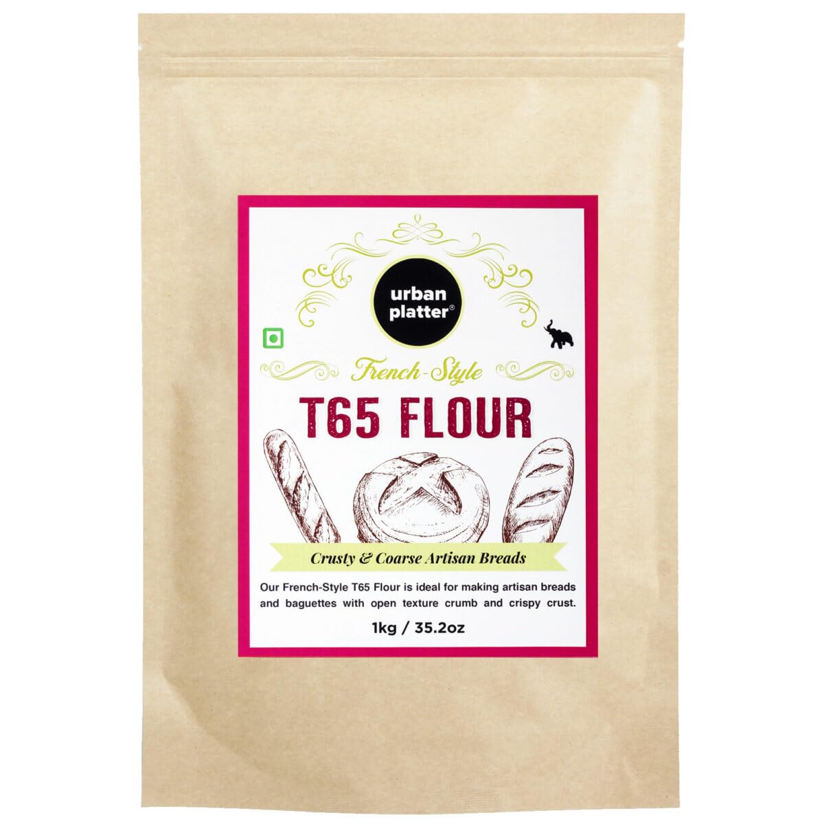 Urban Platter French Style T65 Flour 1Kg (B08JQ5BL9S) Amazon Price History, Amazon Price Tracker