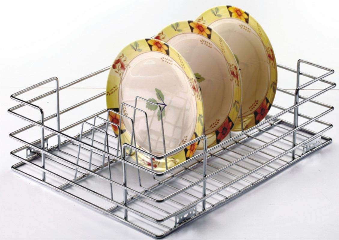 Stainless Steel Muodular Kitchen Basket/Thali Basket (15x22x8 Inch) Amazon.in Home & Kitchen