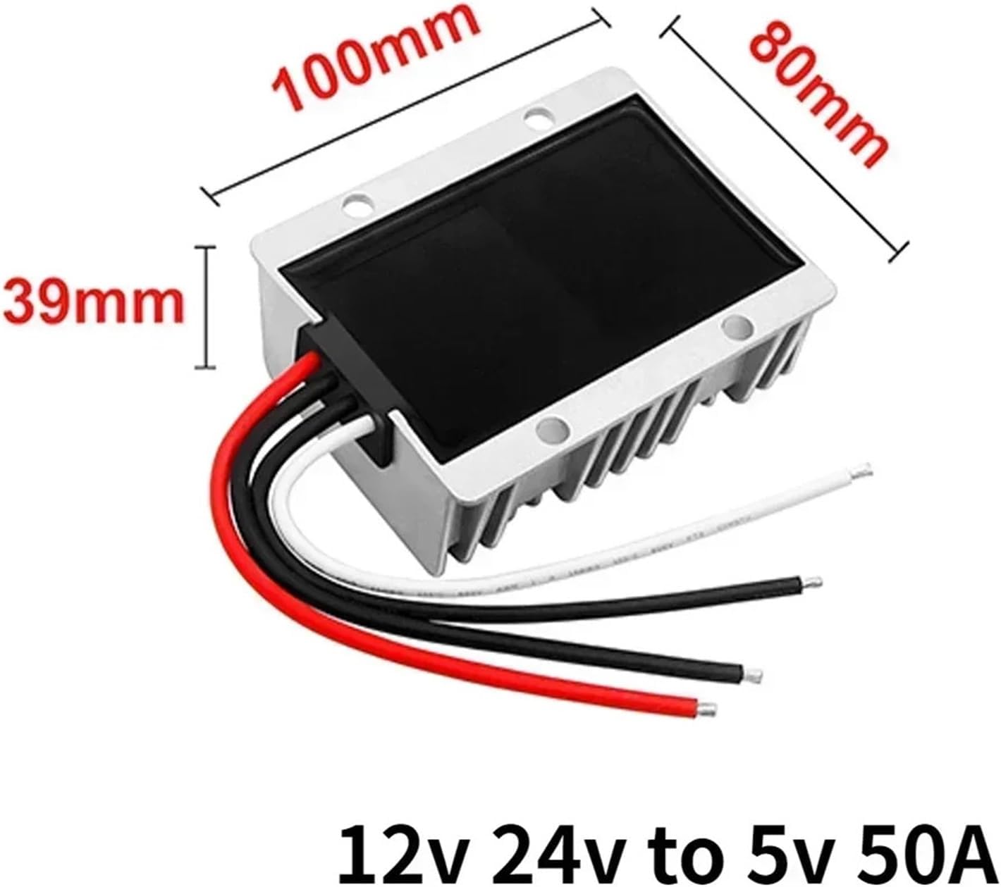 1 Pcs 12v 24v to 5v 50A-1A Step Down Voltage Converter Voltage Reducer DC DC Converter Regulator 12 Volt to 5 Volt Buck Power Supply(12v 24v to 5v 50A)
