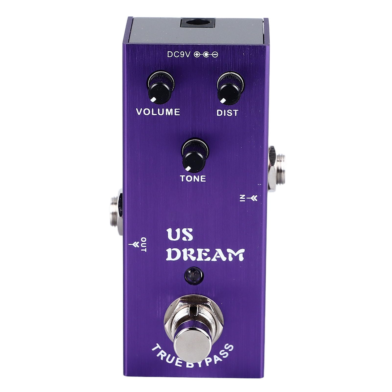 Pédale de loop True Bypass, Keenso Double boucle pour guitare, Effets multiples, Distorsion, Taille compacte, Violet, Idéal pour musiciens, Améliore le son en direct