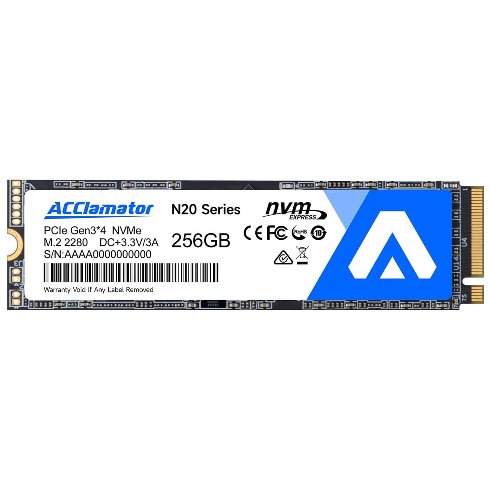Amazon.com: Acclamator 256GB SSD NVMe M.2 2280 PCIe Gen3x4
