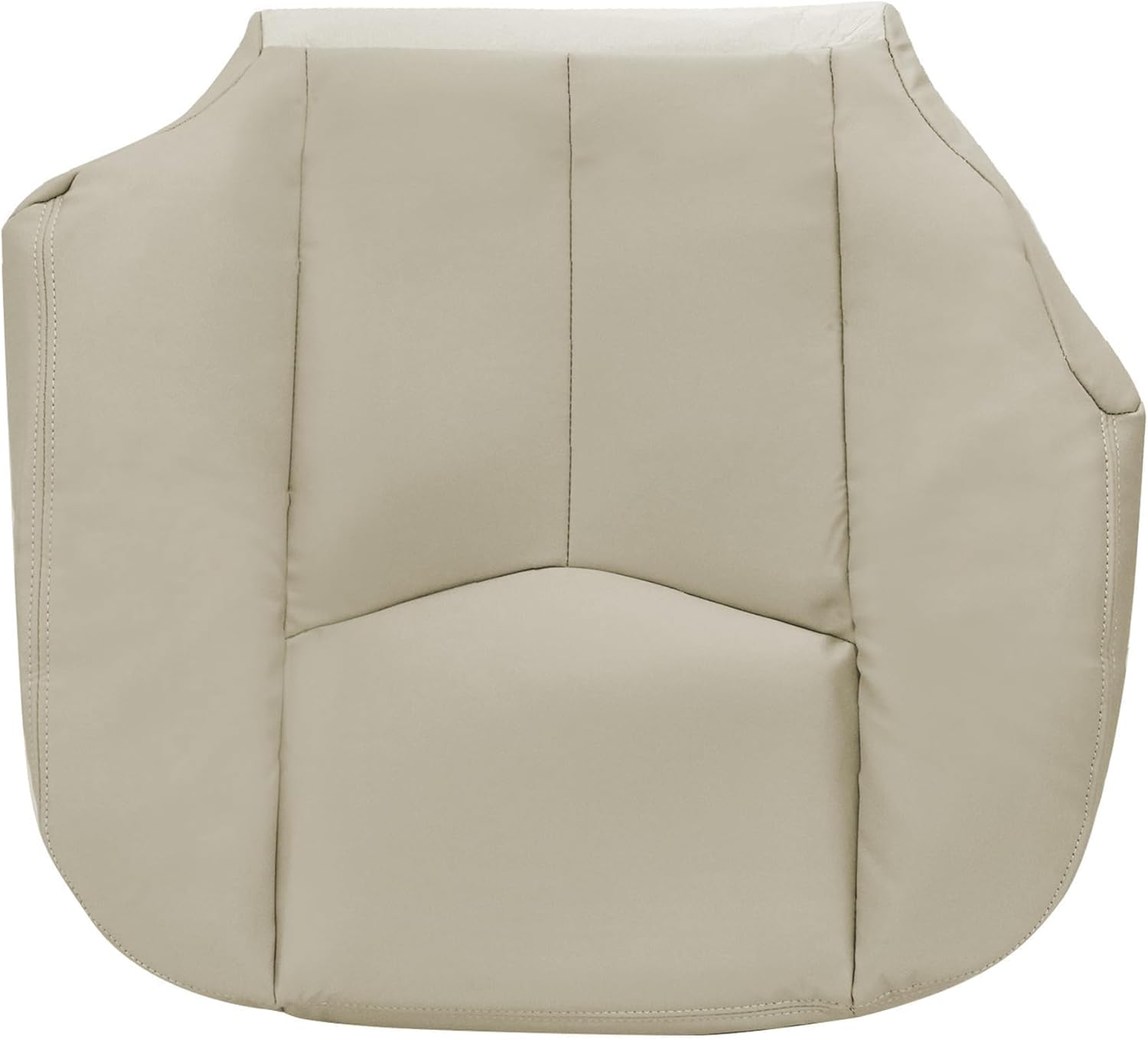 2PCS Driver and Passenger Both Side Bottom Leather Light Tan Seat Covers #522 or 52i Compatible with Chevy Avalanche Tahoe Suburban GMC Yukon XL 2003 2004 2005 2006