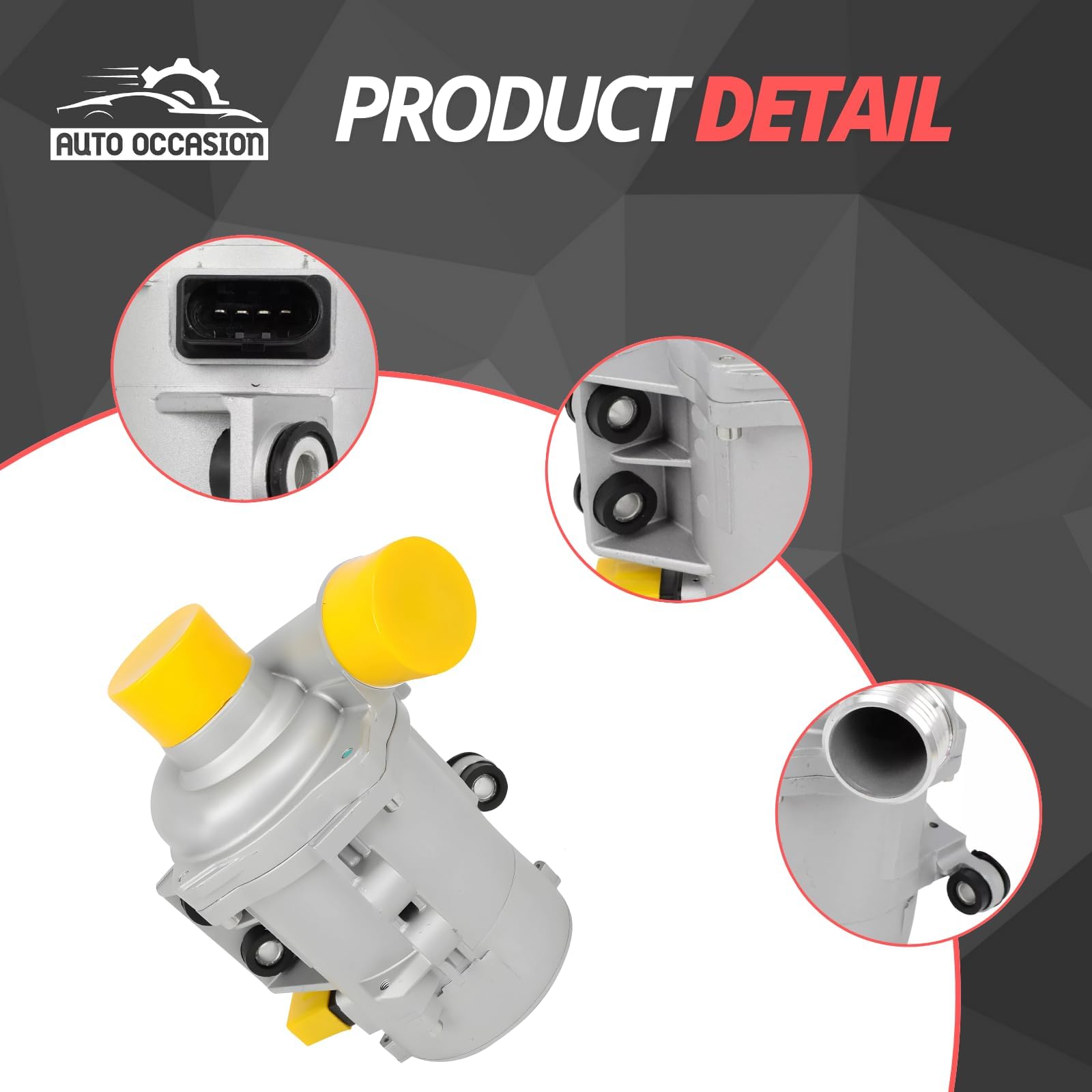 AUTO OCCASION Electric Engine Water Pump W/Thermostat 11517521584 Compatible with BMW X3 Z4 X5 328i 323i 128i 528i Automotive Water Pump Replacement 11517546994 11517563183 11517586924 - Image 3