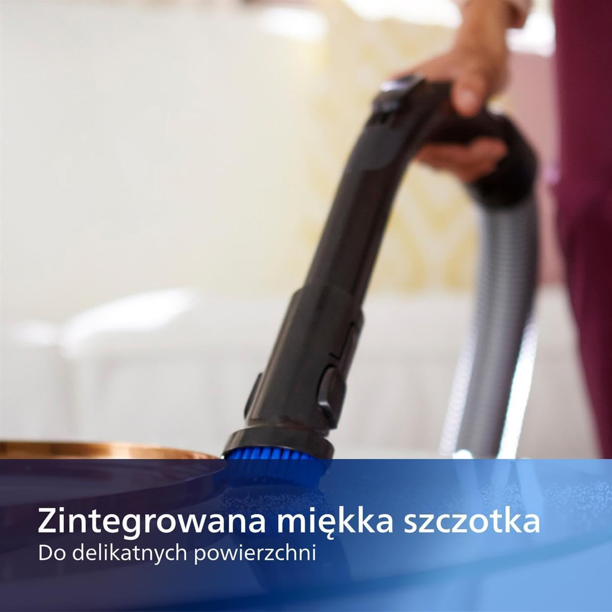 Philips PowerPro Expert Odkurzacz Bezworkowy - Moc 900W, Filtr Allergy H13, Nasadka TriActive (FC9729/09)