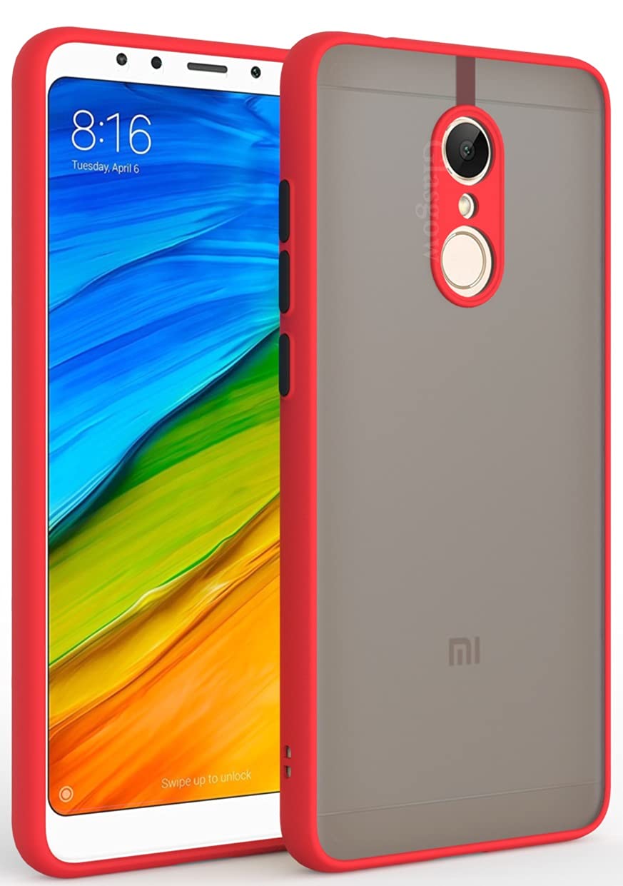 Glasgow Case Cover for Mi Redmi 5 Shockproof Back Case Cover (Camera Protection) - Red (B09C29P4YH) Amazon Price History, Amazon Price Tracker