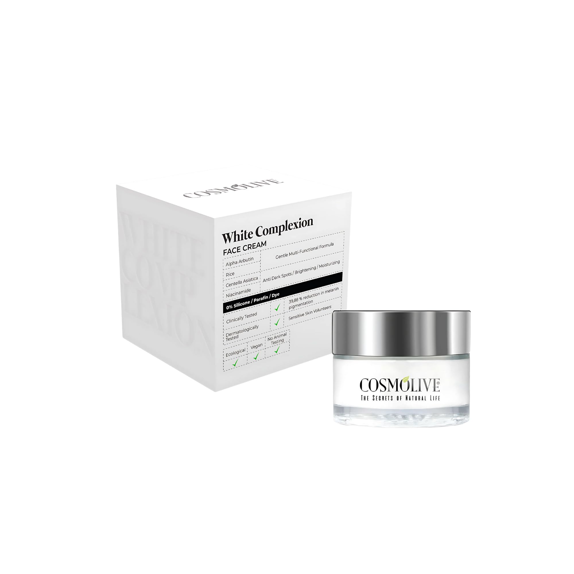 MAWANS Cosmolive White complexion Face Cream 50g for Hydrating, 50 g (Pack of 1)