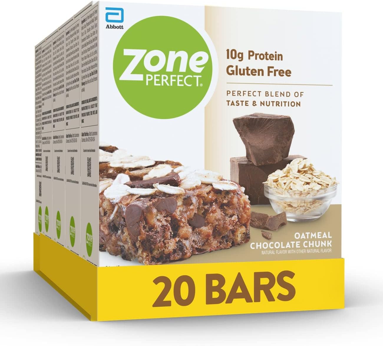 ZonePerfect Protein Bars, 10g Protein, GlutenFree, Nutritious Snack Bar, Oatmeal