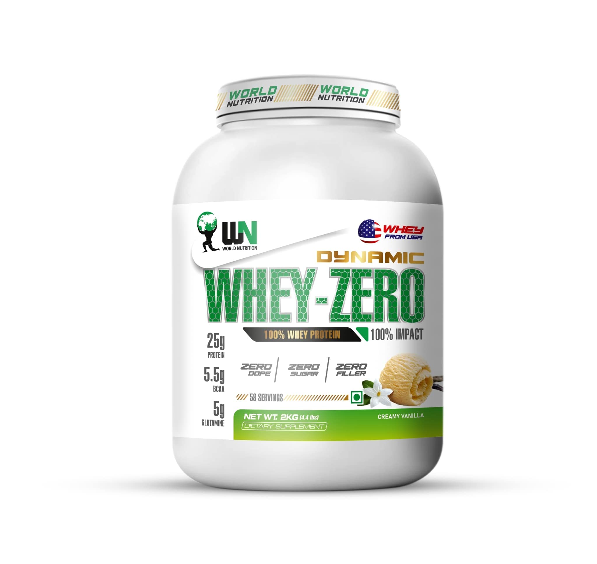 Dynamic Whey-Zero | Whey Protein Powder with 25g Protein, 5.5g BCAA & 5g Glutamine | For Muscle Growth, Workout Recovery & Strength Support | Cookies & Cream - 1Kg — Amazon image 20