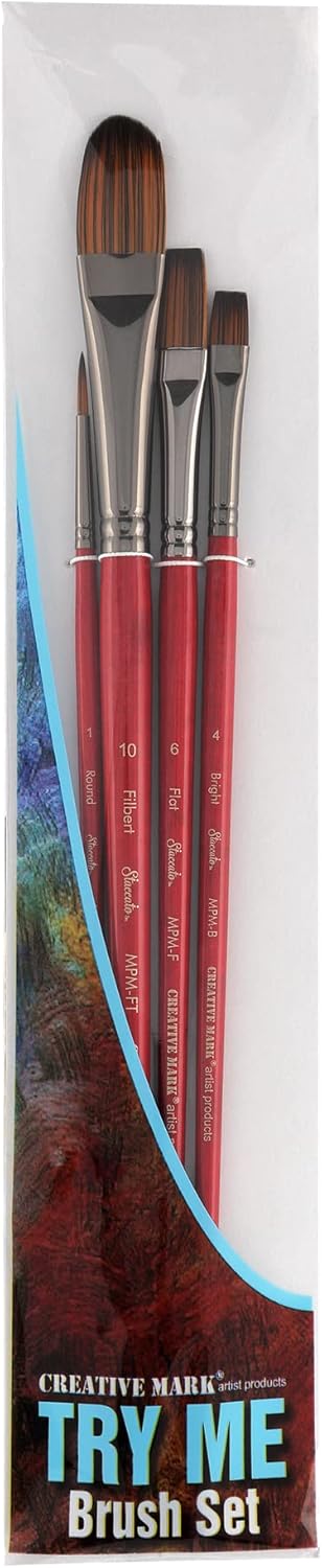 Soho Urban Artist Heavy Body Acrylic Paints - Artist Grade Highly Pigmented Heavy Body Paints for Canvas, Wood, Ceramics, & More! - Acrylic Bundle Set of 16 Colors w/Brushes & Pad