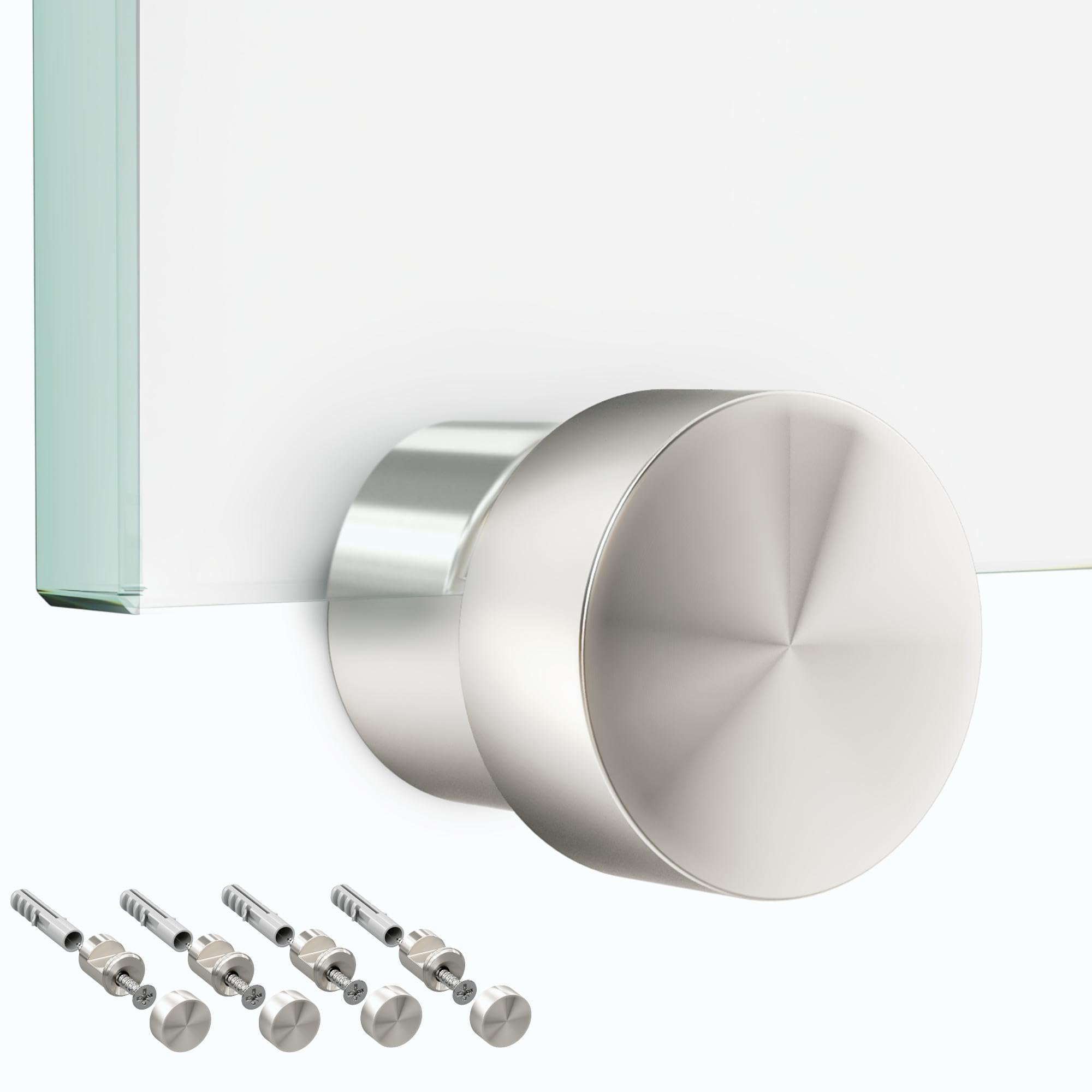 Pince à verre en acier inoxydable à serrage universel pour support Dibond