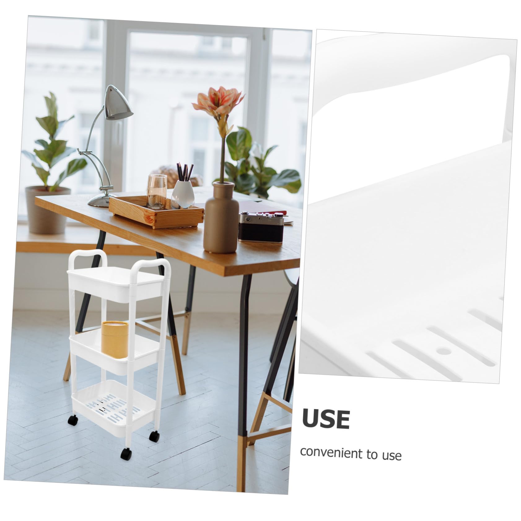 LIFKOME Carrito Organizador Rodante de Varios Niveles, Estantería Estrecha Multifuncional con Ruedas para Almacenamiento, Diseño Móvil y Resistente para Cocina y Baño